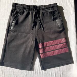Public Record Big Boy’s Elastic Waist Shorts size L (12), Black, Zipped Pockets